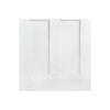 London Single Evokit Pocket Door Detail - Clear Glass - White Primed