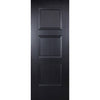 Amsterdam 3 Panel Black Primed Fire Door - 1/2 Hour Fire Rated