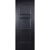 Amsterdam 3 Panel Black Primed Single Evokit Pocket Door