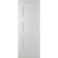 Amsterdam 3 Panel Single Evokit Pocket Door - White Primed