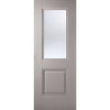 Contemporary grey glazed interior door