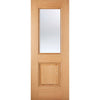 arnhem 1l1p oak door clear safety glass prefinishe
