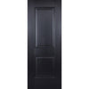 LPD Joinery Arnhem 2 Panel Black Primed Fire Door Pair - 1/2 Hour Fire Rated