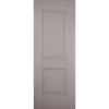 LPD Joinery Arnhem 2 Panel Grey Primed Fire Door Pair - 1/2 Hour Fire Rated