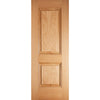 Fire Door, Arnhem 2 Panel Oak - 1/2 Hour Fire Rated - Prefinished