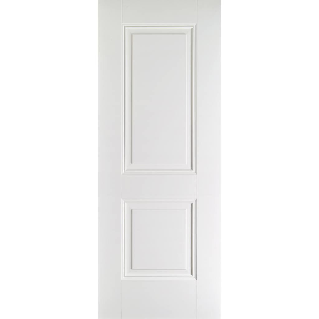 White Fire Door, Arnhem 2 Panel Door - 1/2 Hour Rated - White Primed