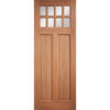 Balham External Hardwood Door and Frame Set - Frosted Double Glazing, From LPD Joinery