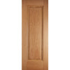 Eindhoven 1 Panel Oak Door Pair - Prefinished