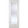 Eindhoven 1L Single Evokit Pocket Door - Clear Glass - White Primed