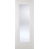 eindhoven 1l white primed door clear safety glass