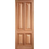 Islington 4 Panel External Hardwood Door and Frame Set - One Unglazed Side Screen, From LPD Joinery