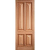 Islington 4 Panel Exterior Hardwood Double Door and Frame Set, From LPD Joinery