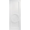 White Fire Door, Montpellier 3 Panel Door - 1/2 Hour Rated - White Primed