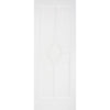 Reims Diamond 5 Panel Single Evokit Pocket Door - White Primed