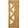 Bespoke Ely 5 Panes Glazed Oak Internal Door - Prefinished