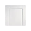 White Fire Door, Montpellier 3 Panel Door - 1/2 Hour Rated - White Primed