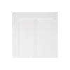 LPD Joinery Reims Diamond 5 Panel Fire Door Pair - 1/2 Hour Fire Rated - White Primed