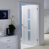 Sierra Blanco Door - Frosted Glass - White Painted