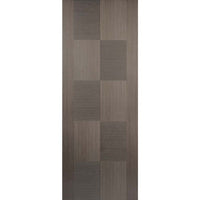 Bespoke Apollo Chocolate Grey Flush Double Pocket Door Detail - Prefinished