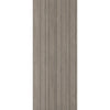 Minimalist Wardrobe Door & Frame Kit - Three Laminate Montreal Light Grey Door - Prefinished