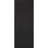 Sirius Tubular Stainless Steel Sliding Track & Tribeca 3 Panel Black Primed Door