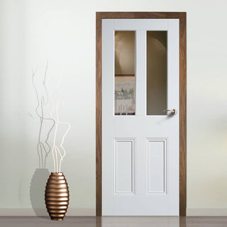 Image: Nostalgia Malton Unglazed Door - Raised Mouldings - White Primed