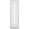 W8 Manhattan Room Divider Door & Frame Kit - Bevelled Clear Glass - White Primed - 2031x2478mm Wide