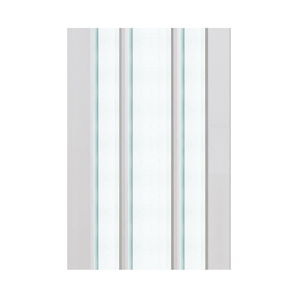 W8 Manhattan Room Divider Door & Frame Kit - Bevelled Clear Glass - White Primed - 2031x2478mm Wide