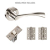 Lupus Door Handle Pack - Satin Chrome