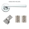 Lyra Door Handle Pack - Polished Chrome