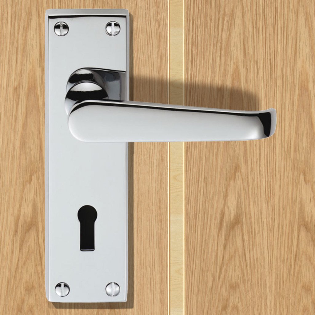 M30 Victorian Suite Lever Lock Door Handles - 3 Finishes