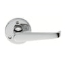 M32 Victorian Scroll Lever Latch Handles on Round Rose - 2 Finishes