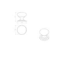 M47B Cupboard Pull Handle - 3 Finishes