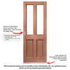 Malton Sterling Exterior Hardwood Door - Stippolyte Toughened Double Glazing