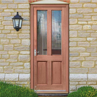 Image: Malton Sterling Hardwood Door - Toughened Double Glazing
