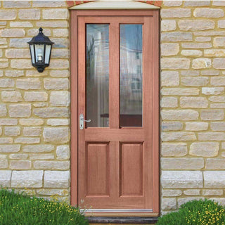 Image: Malton Sterling Hardwood Back Door - Toughened Double Glazing