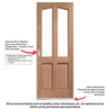 Richmond Hardwood Front Door - Toughened Double Glazing