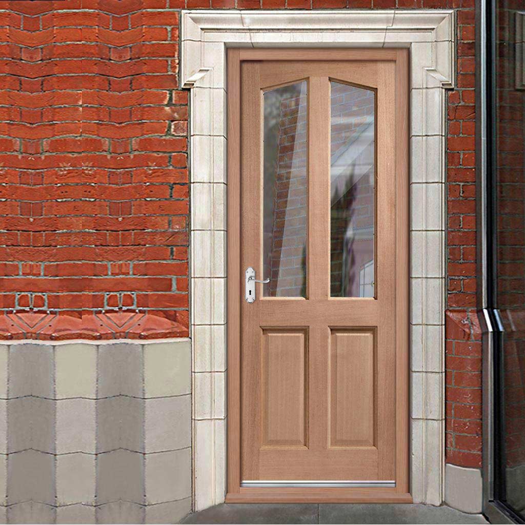 Richmond Hardwood Front Door - Toughened Double Glazing