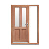 Malton External Hardwood Door and Frame Set - Frosted Double Glazing - One Unglazed Side Screen, From LPD Joinery
