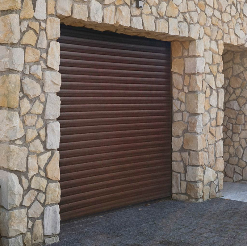 Gliderol Electric Insulated Roller Garage Door from 1900 to 5320mm Wide - Laminated Mahogany