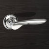 Malta Mediterranean Lever on Round C Rose - Polished Chrome