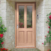 Malton External 2L Hardwood Front Door - Clear Double Glazing