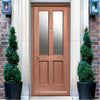 LPD Malton External Meranti Wooden Front Door - Frosted Double Glazing