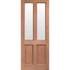 Malton External Hardwood Door and Frame Set - Frosted Double Glazing - One Unglazed Side Screen, From LPD Joinery