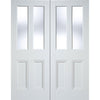 Nostalgia Malton Unglazed Door Pair - Raised Mouldings - White Primed