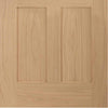 Bespoke Thruslide Malton Oak Shaker 2L Glazed 2 Door Wardrobe and Frame Kit