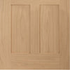 Bespoke Thrufold Malton Oak Shaker 2P & 2L Glazed Folding 2+1 Door