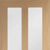 Bespoke Thruslide Malton Oak Shaker 2L Glazed 2 Door Wardrobe and Frame Kit