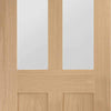 Bespoke Thruslide Malton Oak Shaker 2L Glazed 2 Door Wardrobe and Frame Kit