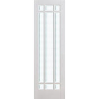 Manhattan Door - Bevelled Clear Glass - White Primed